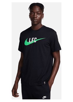 T-shirt męski Nike Liverpool F.C. Swoosh - Czerń ze sklepu Nike poland w kategorii T-shirty męskie - zdjęcie 161526173