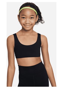 Stanik sportowy dla dużych dzieci (dziewcząt) Nike Alate All U - Czerń ze sklepu Nike poland w kategorii Staniki dla dziewczynki - zdjęcie 161526401