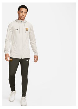 Męski dres piłkarski z kapturem Nike Dri-FIT FC Barcelona Strike - Brązowy ze sklepu Nike poland w kategorii Dresy męskie - zdjęcie 161526442