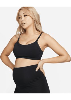 Damski ciążowy i dla kobiet karmiących piersią stanik sportowy z lekką podszewką zapewniający lekkie wsparcie Nike Alate (M) - Czerń ze sklepu Nike poland w kategorii Biustonosze - zdjęcie 161526552