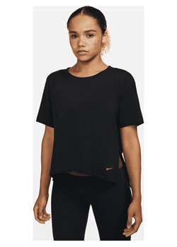 Koszulka damska Nike Yoga Dri-FIT - Czerń ze sklepu Nike poland w kategorii Bluzki damskie - zdjęcie 161526570