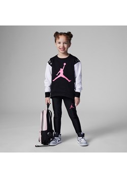 Zestaw dla małych dzieci Jordan Holiday Shine Leggings Set - Czerń ze sklepu Nike poland w kategorii Dresy dziewczęce - zdjęcie 161526730