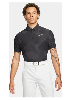 Męska koszulka polo do golfa w kolorze moro Nike Dri-FIT ADV Tour - Czerń ze sklepu Nike poland w kategorii T-shirty męskie - zdjęcie 161526742