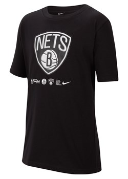 T-shirt dla dużych dzieci Nike Dri-FIT NBA Brooklyn Nets - Czerń ze sklepu Nike poland w kategorii T-shirty chłopięce - zdjęcie 161526801