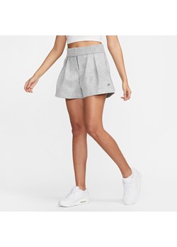 Spodenki damskie z wysokim stanem Nike Forward Shorts - Szary ze sklepu Nike poland w kategorii Szorty - zdjęcie 161527384