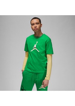 Damski T-shirt z nadrukiem Jordan - Zieleń ze sklepu Nike poland w kategorii Bluzki damskie - zdjęcie 161527500