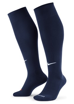 Wysokie skarpety piłkarskie Nike Academy - Niebieski ze sklepu Nike poland w kategorii Skarpetki męskie - zdjęcie 161527592
