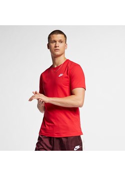 T-shirt męski Nike Sportswear Club - Czerwony ze sklepu Nike poland w kategorii T-shirty męskie - zdjęcie 161528143