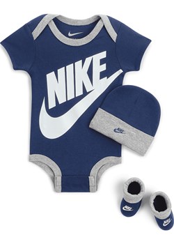 Trzyczęściowy zestaw dla niemowląt (0-6 M) Nike - Niebieski ze sklepu Nike poland w kategorii Komplety niemowlęce - zdjęcie 161528202