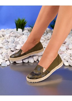 Royalfashion Zielone damskie espadryle w moro Nuhente ze sklepu royalfashion.pl w kategorii Espadryle damskie - zdjęcie 161564231