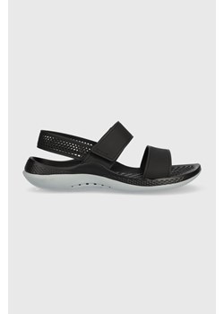 Crocs sandały damskie kolor czarny ze sklepu PRM w kategorii Sandały damskie - zdjęcie 161566694