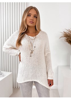 sweter maleo ecru uni ze sklepu UBRA w kategorii Swetry damskie - zdjęcie 161568924
