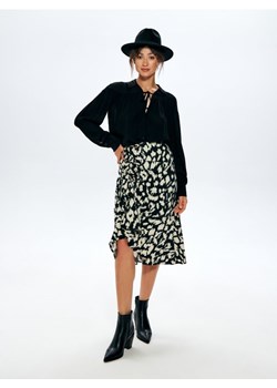 Sinsay - Spódnica midi ze wzorem - czarny ze sklepu Sinsay w kategorii Spódnice - zdjęcie 161571493