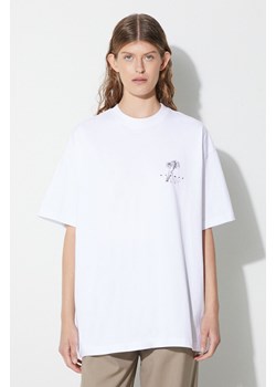 STAMPD t-shirt SLA.M3166TE.WHT.M damski kolor biały SLA.M3166TE.WHT.M-white ze sklepu PRM w kategorii Bluzki damskie - zdjęcie 161573951