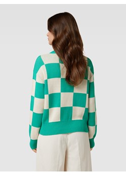 Sweter z dzianiny ze wzorem na całej powierzchni ‘Cabba’ ze sklepu Peek&Cloppenburg  w kategorii Swetry damskie - zdjęcie 161576920