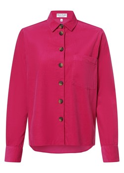 Marie Lund Damska bluzka sztruksowa Kobiety Sztruks wyrazisty róż jednolity ze sklepu vangraaf w kategorii Koszule damskie - zdjęcie 161582380