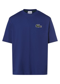 Lacoste T-shirt męski Mężczyźni Bawełna niebieski jednolity ze sklepu vangraaf w kategorii T-shirty męskie - zdjęcie 161582390
