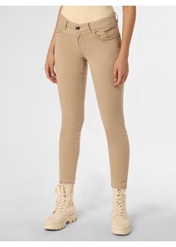 MOS MOSH Spodnie Kobiety Bawełna beżowy jednolity ze sklepu vangraaf w kategorii Spodnie damskie - zdjęcie 161582482