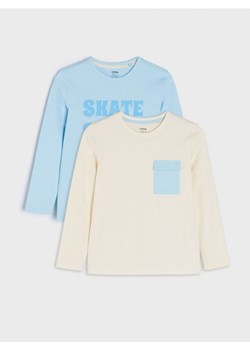 Sinsay - Koszulki 2 pack - fioletowy ze sklepu Sinsay w kategorii T-shirty chłopięce - zdjęcie 161603031