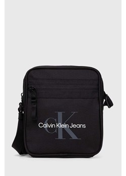 Calvin Klein Jeans saszetka kolor czarny ze sklepu ANSWEAR.com w kategorii Saszetki - zdjęcie 161607910