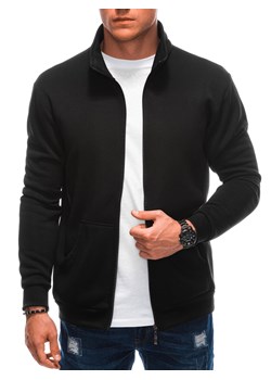 Bluza męska bez kaptura 1605B - czarna ze sklepu Edoti w kategorii Bluzy męskie - zdjęcie 161608364