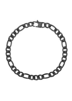 Męska klasyczna bransoleta czarny łańcuch figaro ze stali szlachetnej ze sklepu manoki.pl w kategorii Bransolety - zdjęcie 161608511