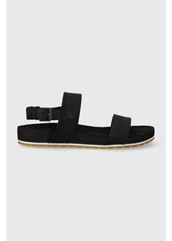 Timberland sandały zamszowe damskie kolor czarny ze sklepu PRM w kategorii Sandały damskie - zdjęcie 161608950