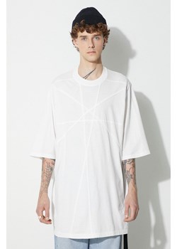 Rick Owens t-shirt bawełniany kolor biały gładki ze sklepu PRM w kategorii T-shirty męskie - zdjęcie 161609172