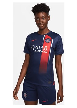 Damska koszulka piłkarska Nike Dri-FIT Paris Saint-Germain Stadium 2023/24 (wersja domowa) - Niebieski ze sklepu Nike poland w kategorii Bluzki damskie - zdjęcie 161609800