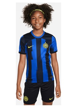 Koszulka piłkarska dla dużych dzieci Nike Dri-FIT FC Inter Mediolan 2023/24 (wersja domowa) - Niebieski ze sklepu Nike poland w kategorii Bluzki dziewczęce - zdjęcie 161610041