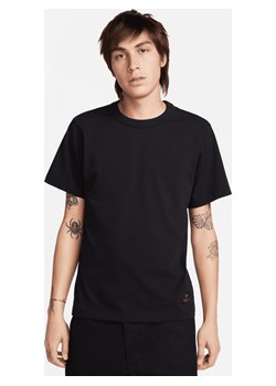 Męska dzianinowa koszulka z krótkim rękawem Nike Life - Czerń ze sklepu Nike poland w kategorii T-shirty męskie - zdjęcie 161610071