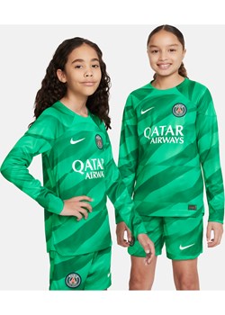 Koszulka piłkarska dla dużych dzieci Nike Dri-FIT Paris Saint-Germain Stadium Goalkeeper 2023/24 - Zieleń ze sklepu Nike poland w kategorii Bluzki dziewczęce - zdjęcie 161610142