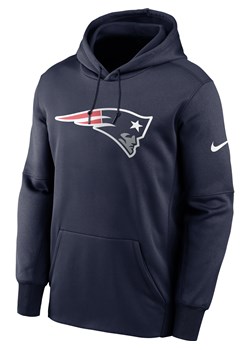 Męska bluza z kapturem Nike Therma Prime Logo (NFL New England Patriots) - Niebieski ze sklepu Nike poland w kategorii Bluzy męskie - zdjęcie 161610224