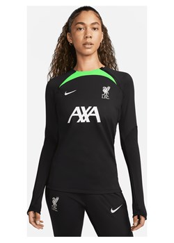 Damska treningowa koszulka piłkarska z półokrągłym dekoltem Nike Dri-FIT Liverpool F.C. Strike - Czerń ze sklepu Nike poland w kategorii Bluzki damskie - zdjęcie 161610391