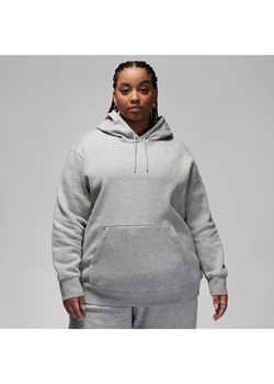 Damska bluza z kapturem Jordan Brooklyn Fleece (duże rozmiary) - Szary ze sklepu Nike poland w kategorii Bluzy damskie - zdjęcie 161610710