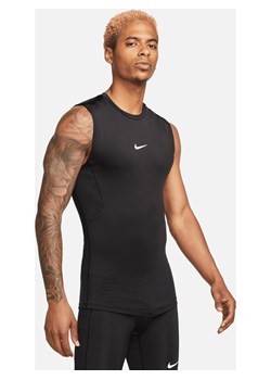 Męska przylegająca koszulka bez rękawów do fitnessu Dri-FIT Nike Pro - Czerń ze sklepu Nike poland w kategorii T-shirty męskie - zdjęcie 161610863