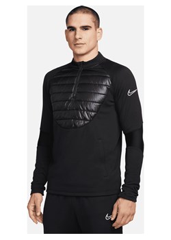 Męska treningowa koszulka piłkarska Nike Therma-FIT Academy Winter Warrior - Czerń ze sklepu Nike poland w kategorii T-shirty męskie - zdjęcie 161610952