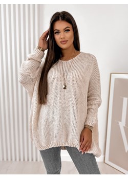 sweter varmo beżowy one size ze sklepu UBRA w kategorii Swetry damskie - zdjęcie 161615131