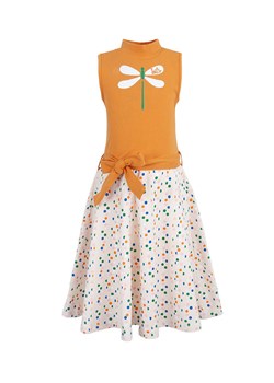Lofff Sukienka &quot;Antonia&quot; w kolorze pomarańczowo-białym ze sklepu Limango Polska w kategorii Sukienki dziewczęce - zdjęcie 161615480