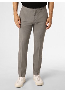 HUGO Męskie spodnie od garnituru modułowego Mężczyźni Super Slim Fit Sztuczne włókno jasny szary marmurkowy ze sklepu vangraaf w kategorii Spodnie męskie - zdjęcie 161636284