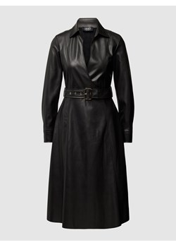 Sukienka midi z imitacji skóry ze sklepu Peek&Cloppenburg  w kategorii Sukienki - zdjęcie 161636710