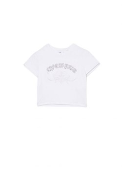 Cropp - Biały t-shirt z ozdobną aplikacją - biały ze sklepu Cropp w kategorii Bluzki damskie - zdjęcie 161638041