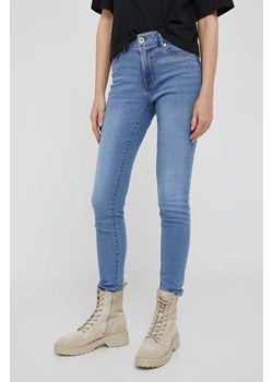 Dkny jeansy damskie high waist ze sklepu ANSWEAR.com w kategorii Jeansy damskie - zdjęcie 161639170