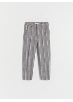 Reserved - Spodnie chino w kratę - brązowy ze sklepu Reserved w kategorii Spodnie chłopięce - zdjęcie 161641903