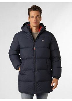 Tommy Jeans Męska kurtka puchowa Mężczyźni granatowy jednolity ze sklepu vangraaf w kategorii Kurtki męskie - zdjęcie 161642752