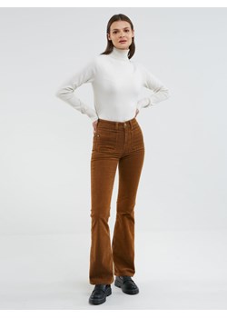 Spodnie damskie sztruksowe brązowe Yasemin Cord 803 ze sklepu Big Star w kategorii Spodnie damskie - zdjęcie 161643882
