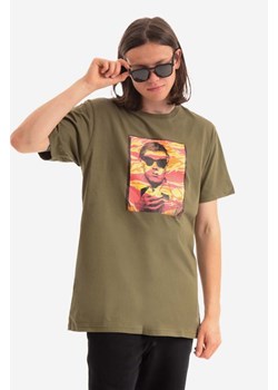 Maharishi t-shirt bawełniany Warhol Polaroid Portrait T-Shirt OCJ kolor zielony z nadrukiem 9711.OLIVE-OLIVE ze sklepu PRM w kategorii T-shirty męskie - zdjęcie 161649573