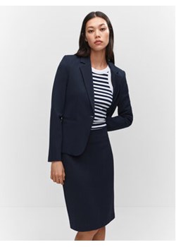 Mango Marynarka Paloma 57042883 Granatowy Slim Fit ze sklepu MODIVO w kategorii Marynarki damskie - zdjęcie 161656612