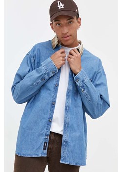 Vans koszula jeansowa męska kolor niebieski relaxed z kołnierzykiem klasycznym ze sklepu ANSWEAR.com w kategorii Koszule męskie - zdjęcie 161671164