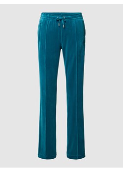 Spodnie dresowe z obszyciem kamieniami stras model ‘TINA’ ze sklepu Peek&Cloppenburg  w kategorii Spodnie damskie - zdjęcie 161675264